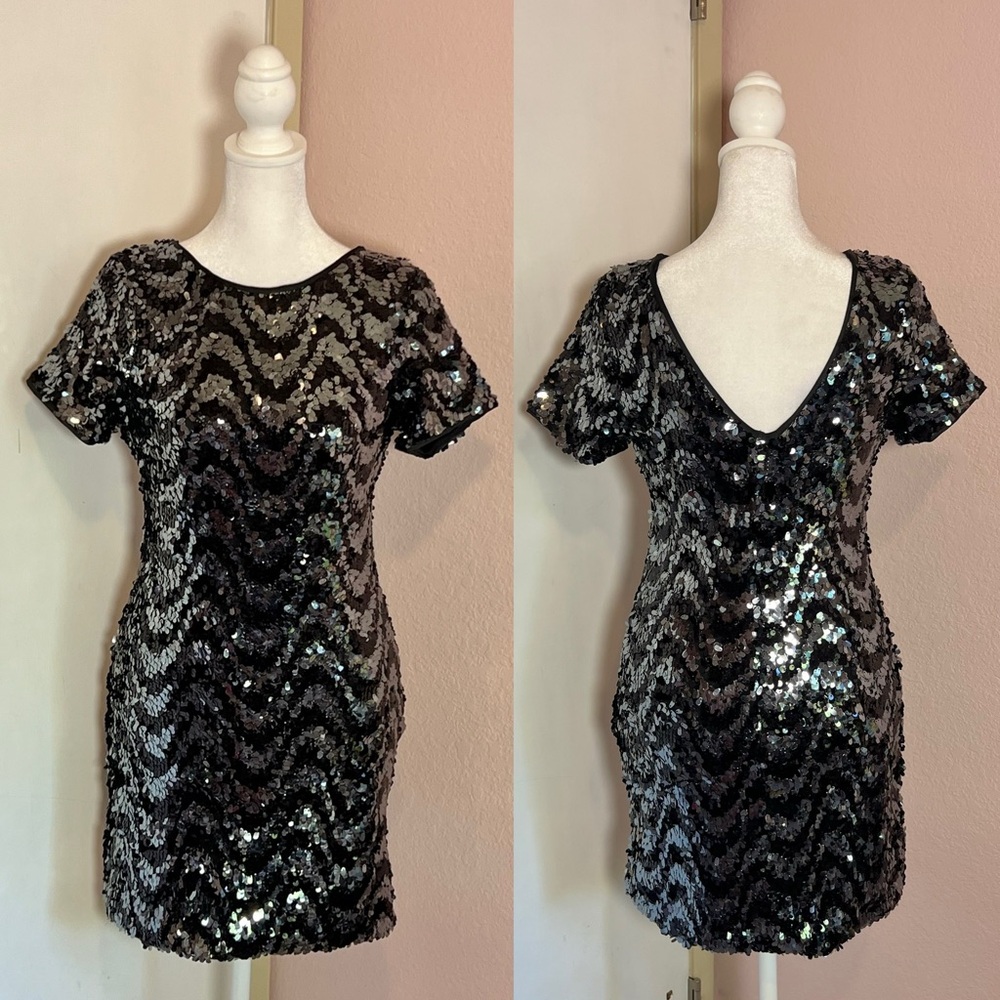Law of Gravity Sequin Dress - Picture 3 of 14